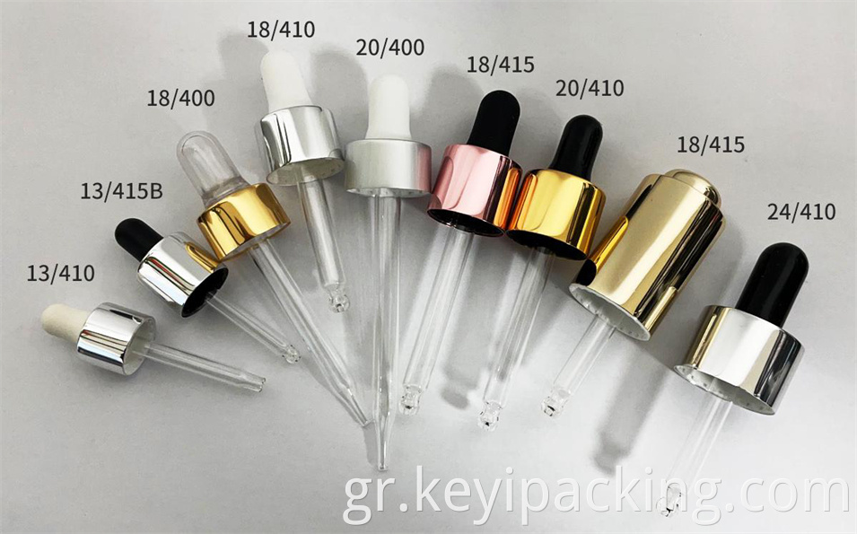Rubber Teat Droppers for Serum